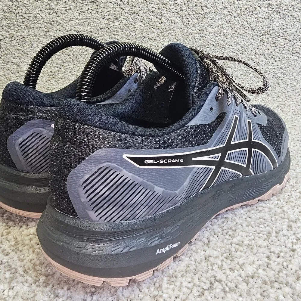 ASICS Women's Gel-Scram 6 Grey Pink Athletic Sneakers Camo Size‎ 9 Amplifoam